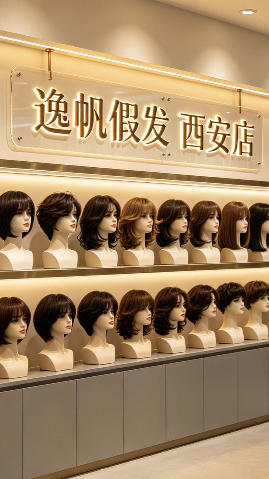 西安逸帆假发店（雁塔区）门头实拍